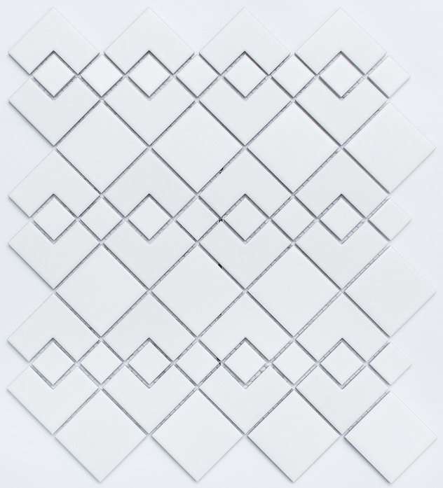 Мозаика NS Mosaic PS2548-02, цвет белый, поверхность матовая, квадрат, 283x318
