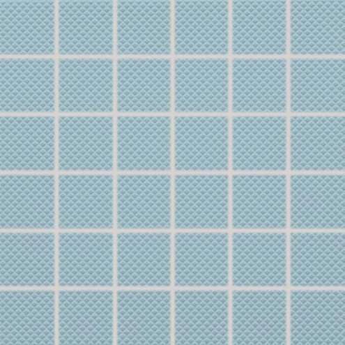 Мозаика Rako Color Two GRS05603 (5x5), цвет голубой, поверхность структурированная, квадрат, 300x300