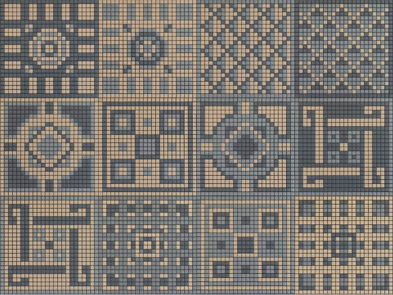 Мозаика Appiani Memoria Ombra 07 Плитка Mem0007, цвет разноцветный, поверхность матовая, квадрат, 300x300