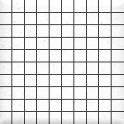Мозаика Ce.Si Full Body Fluoro Su Rete 1x1, цвет белый, поверхность матовая, квадрат, 300x300