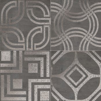 Декоративные элементы La Faenza T.Ego N Mix, цвет чёрный, поверхность матовая, квадрат, 100x100