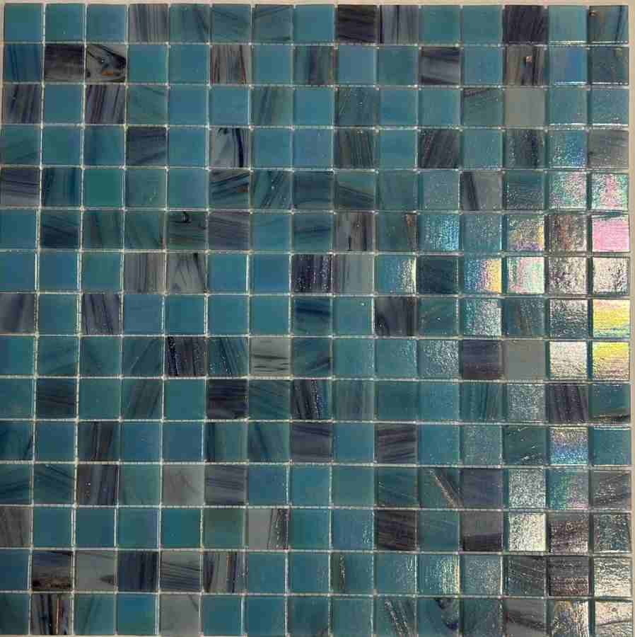Мозаика Pixel Mosaic PIX126 Стекло, цвет синий, поверхность глянцевая, квадрат, 316x316