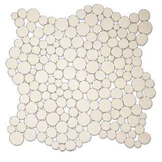Мозаика Ker-av Tronchetto Bianco Vela Onda KER-TN106, цвет белый, поверхность глянцевая, квадрат, 300x300