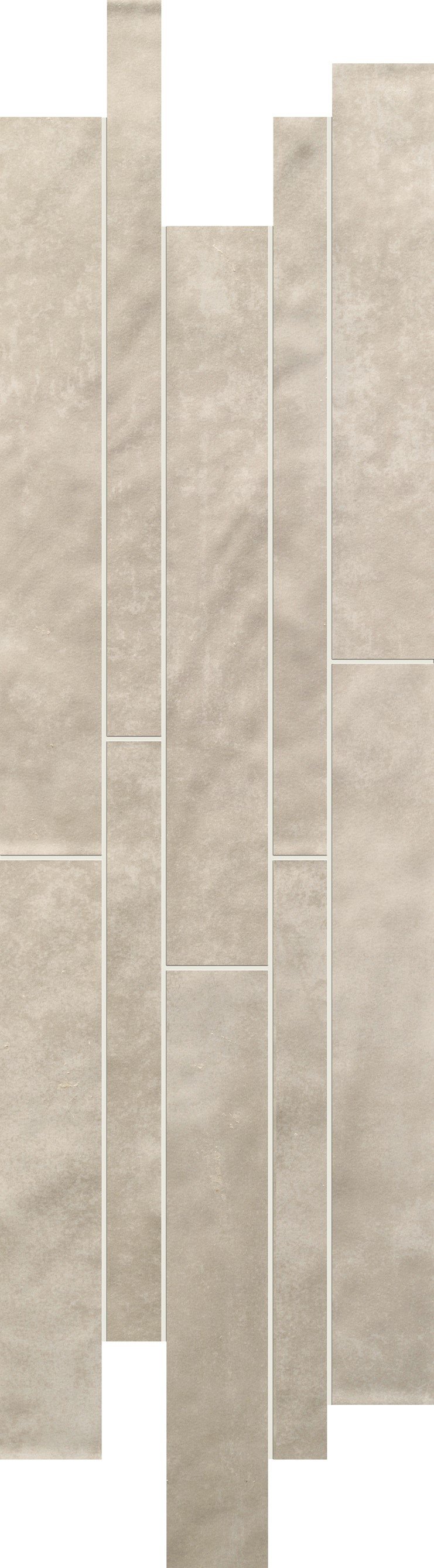 Декоративные элементы Love Tiles Ground Mureto Ribbon Light Grey, цвет серый, поверхность глазурованная, прямоугольник, 190x590