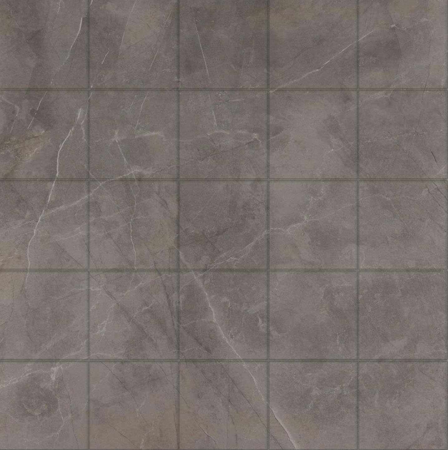 Мозаика Kutahya Royal Pulpis Grey, цвет серый, поверхность полированная, квадрат, 300x300