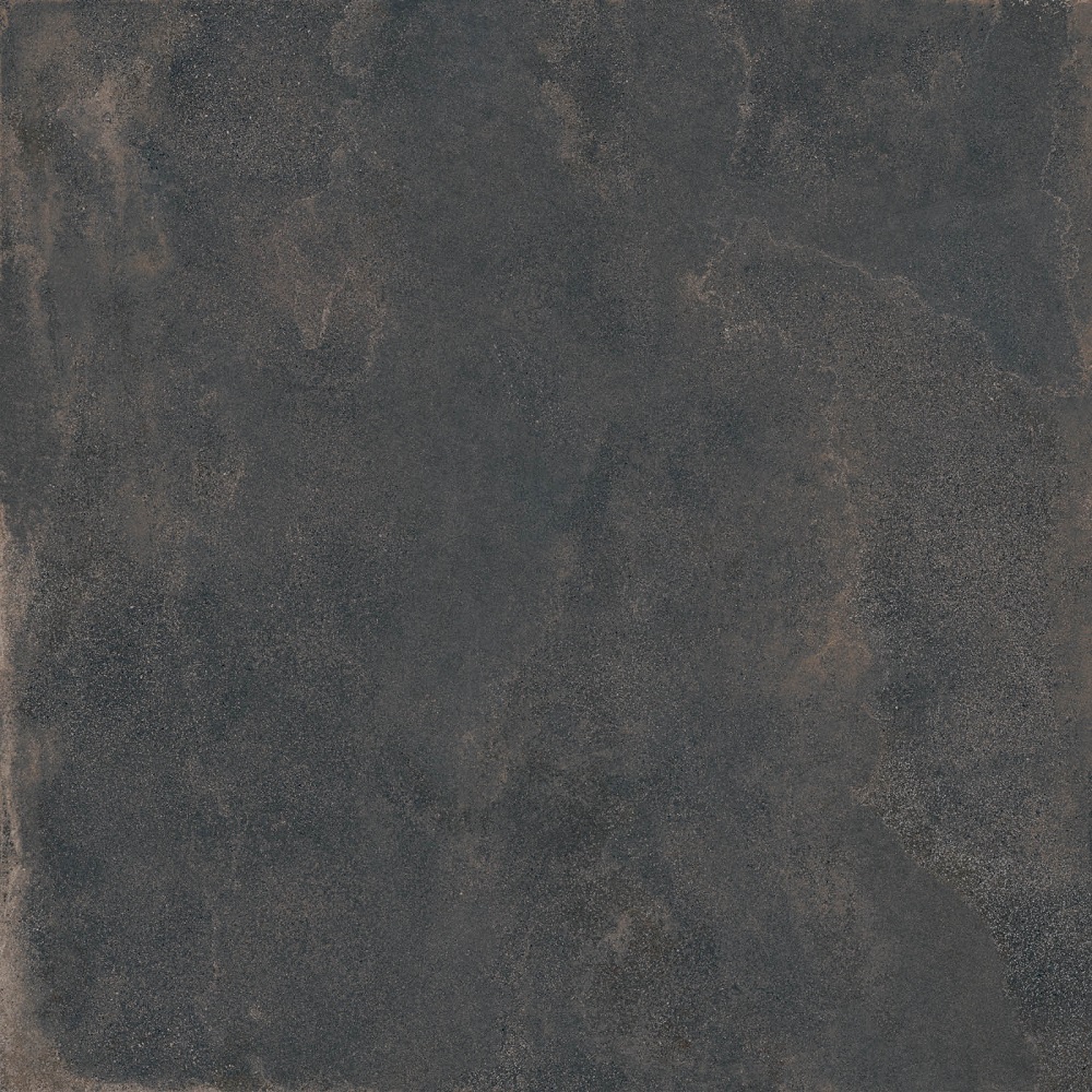 Керамогранит ABK Blend Concrete Iron Ret PF60005817, цвет чёрный, поверхность матовая, квадрат, 600x600