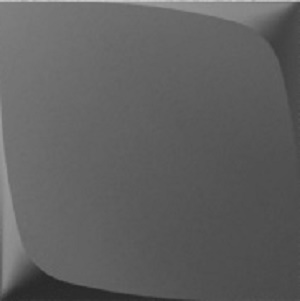 Керамическая плитка Wow Wow Collection Wave Contract Graphite Matt 106538, цвет чёрный, поверхность матовая, квадрат, 125x125