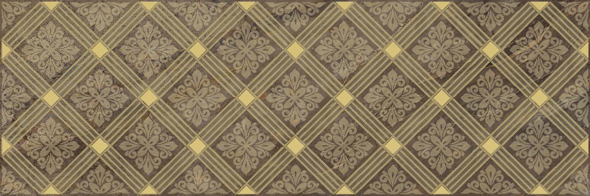 Декоративные элементы Laparet Royal Декор коричневый AD/C483/60046, цвет коричневый, поверхность глянцевая, прямоугольник, 200x600