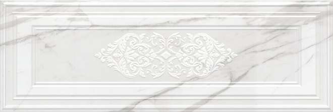 Декоративные элементы Kerama Marazzi Прадо Обрезной 14041R\3F, цвет белый, поверхность глянцевая, прямоугольник, 400x1200