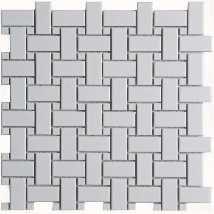Мозаика NS Mosaic PS2348-06, цвет белый, поверхность матовая, квадрат, 300x300