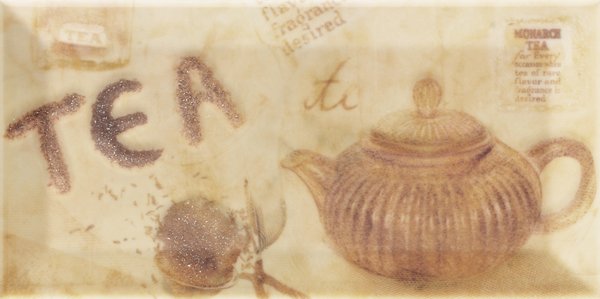Декоративные элементы Mainzu Decor Tea, цвет бежевый, поверхность глянцевая, кабанчик, 100x200