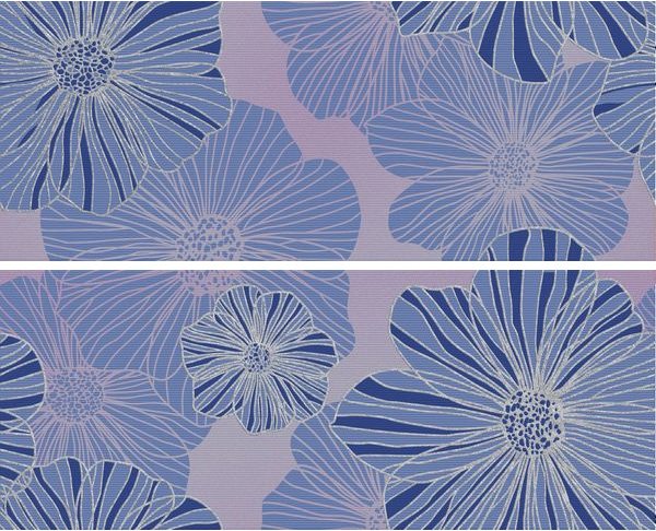 Панно Керлайф Splendida Azul Composition, цвет синий, поверхность глянцевая, прямоугольник, 402x505