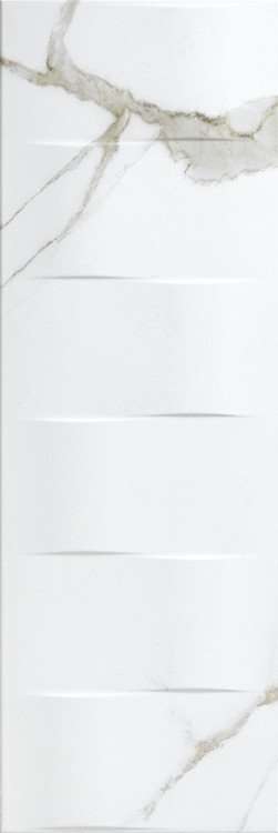 Керамическая плитка El Molino Excelsior Ondas Decor Blanco, цвет белый, поверхность матовая, прямоугольник, 300x900