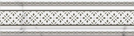 Бордюры Belmar Palmira Cenefa, цвет белый, поверхность глянцевая, прямоугольник, 80x300