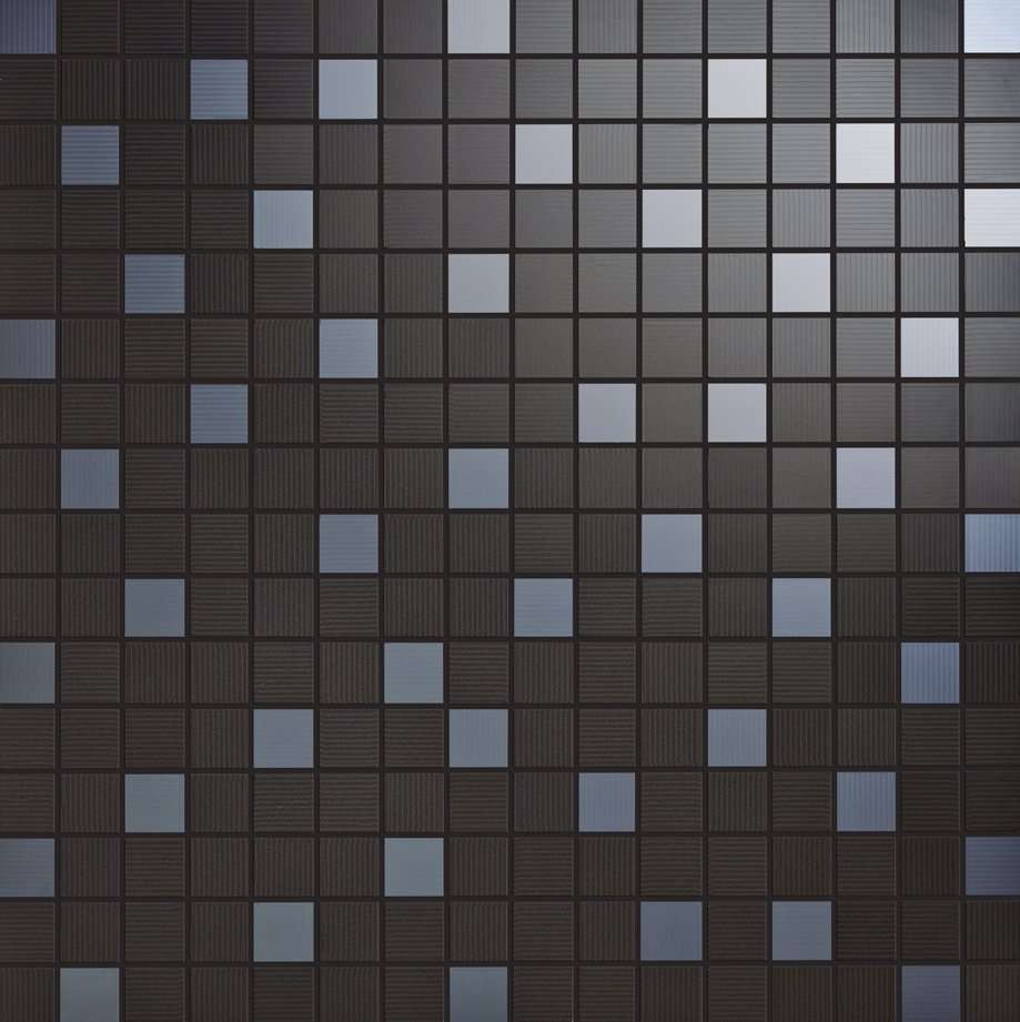 Мозаика Love Tiles Mosaic Acqua Nero, цвет чёрный, поверхность глянцевая, квадрат, 350x350