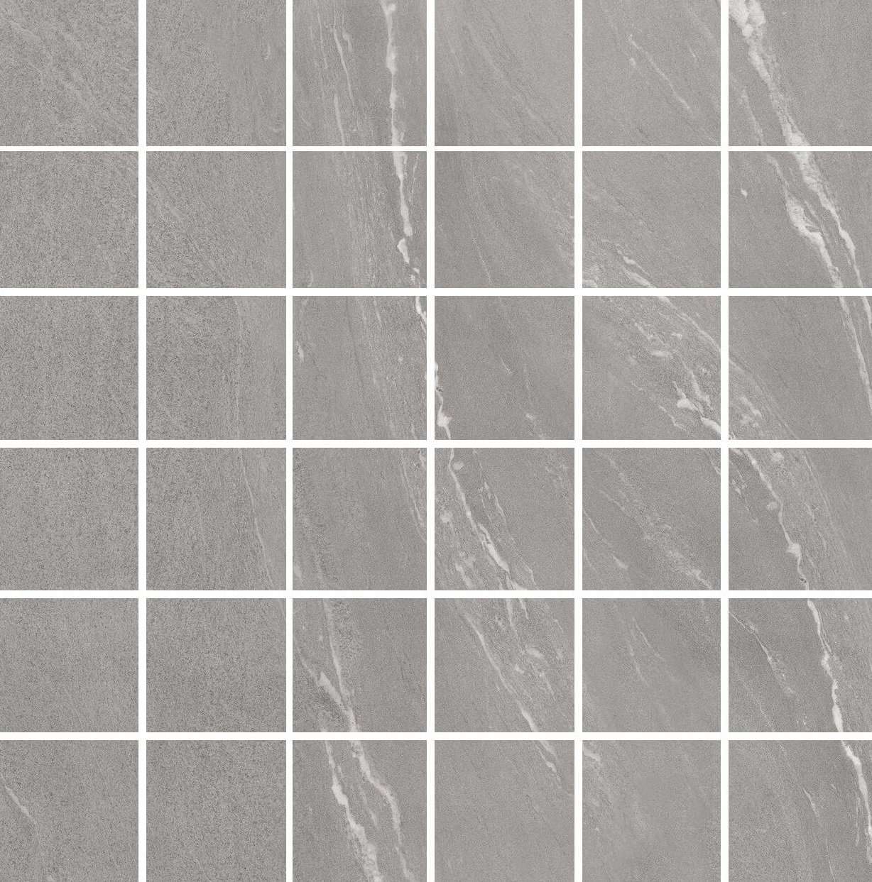 Мозаика Sant Agostino Waystone Mos Grey CSAMWYGY30, цвет серый, поверхность матовая, квадрат, 300x300