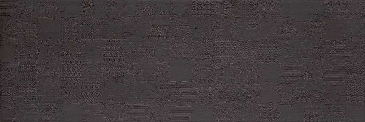 Широкоформатный керамогранит Mutina Dechirer Xl Grafite Xl-Pudd57, цвет чёрный, поверхность матовая рельефная, прямоугольник, 1000x3000