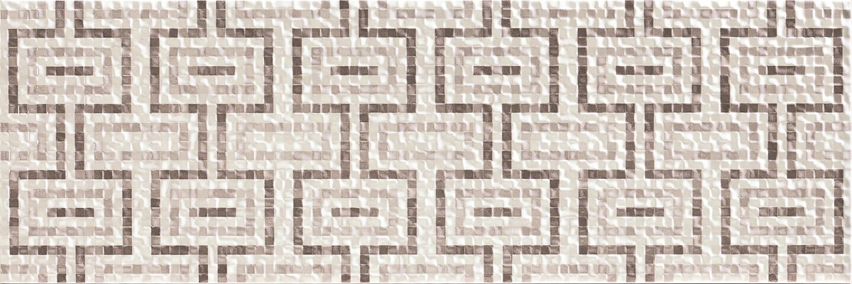 Керамическая плитка Keramex Cubic Square Perla, цвет серый, поверхность глянцевая, прямоугольник, 200x600