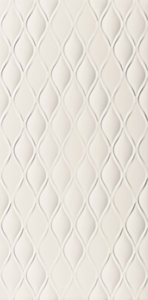 Керамическая плитка Marca Corona 4D Drop White Matt D731, цвет белый, поверхность матовая, прямоугольник, 400x800