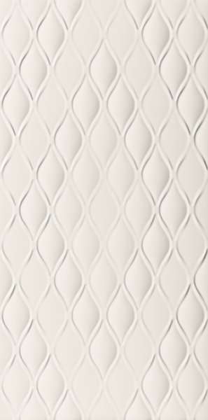 Керамическая плитка Marca Corona 4D Drop White Matt D731, цвет белый, поверхность матовая, прямоугольник, 400x800