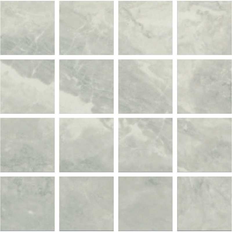 Мозаика Pamesa Malla Arezzo Perla, цвет серый, поверхность глянцевая, квадрат, 300x300