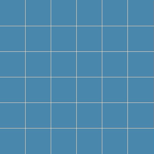 Мозаика Ce.Si Matt Galassia Rete 5x5, цвет синий, поверхность матовая, квадрат, 300x300