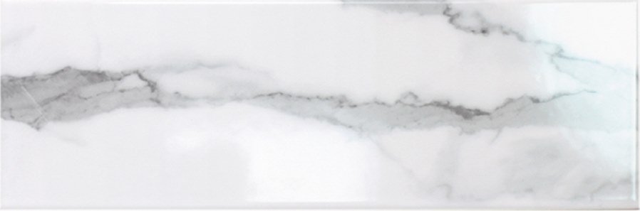 Керамическая плитка Monopole Angelina Blanko bisel, цвет белый, поверхность глянцевая, прямоугольник, 100x300