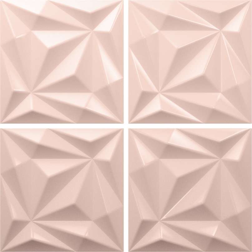 Керамическая плитка Baldocer Iggy Nora Pink, цвет розовый, поверхность глянцевая, квадрат, 150x150