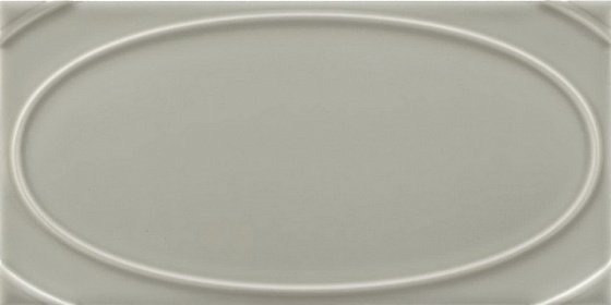 Керамическая плитка Grazia Formae Oval Steel OVA3, цвет серый, поверхность глянцевая, прямоугольник, 130x260