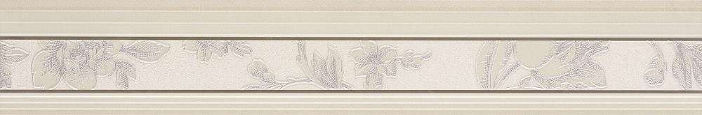 Бордюры Serra Romantica Ice White Border, цвет бежевый, поверхность матовая, прямоугольник, 150x900