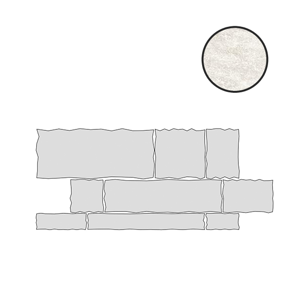 Керамогранит Ergon Oros Stone Multi Prestige Brecciato White EL9M, цвет белый, поверхность матовая, прямоугольник, 600x1300
