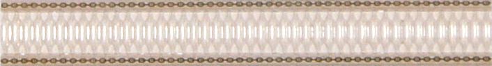 Бордюры Argenta Daino Megara, цвет бежевый, поверхность глянцевая, прямоугольник, 35x250