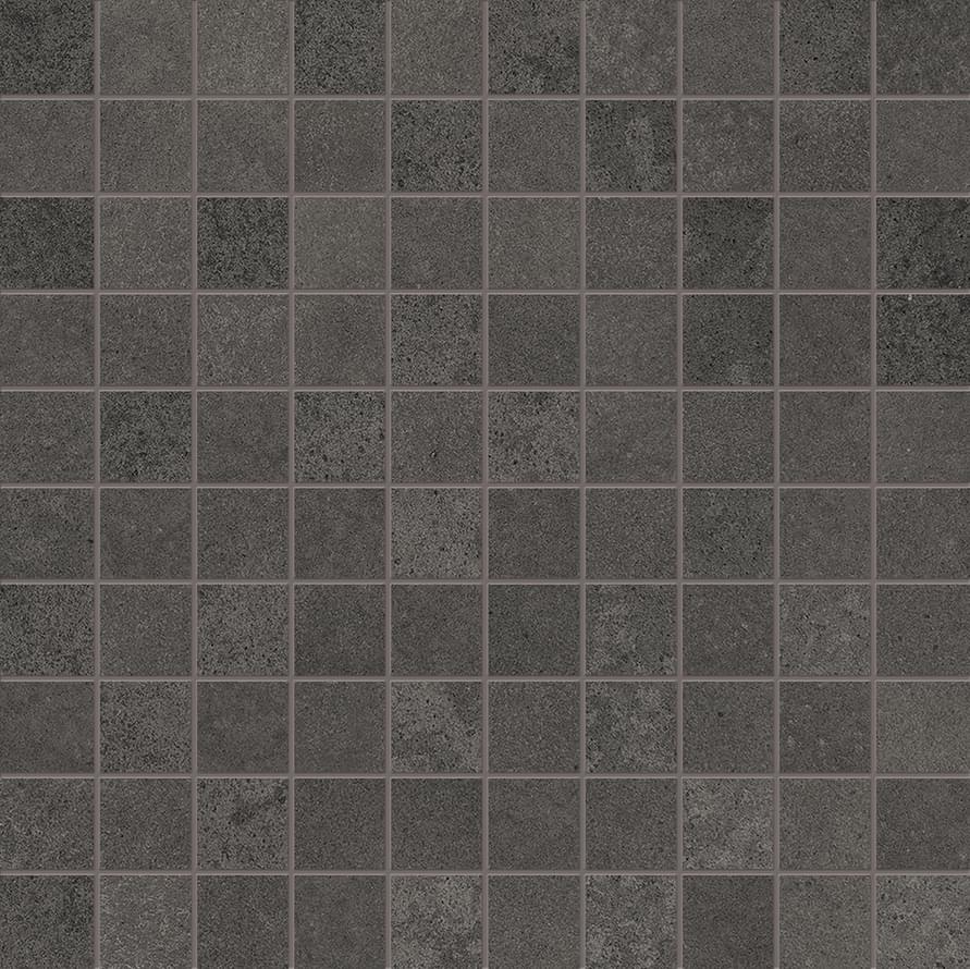 Мозаика Ergon Tr3Nd Mosaico Concrete Black EAVZ, цвет чёрный, поверхность матовая, квадрат, 300x300