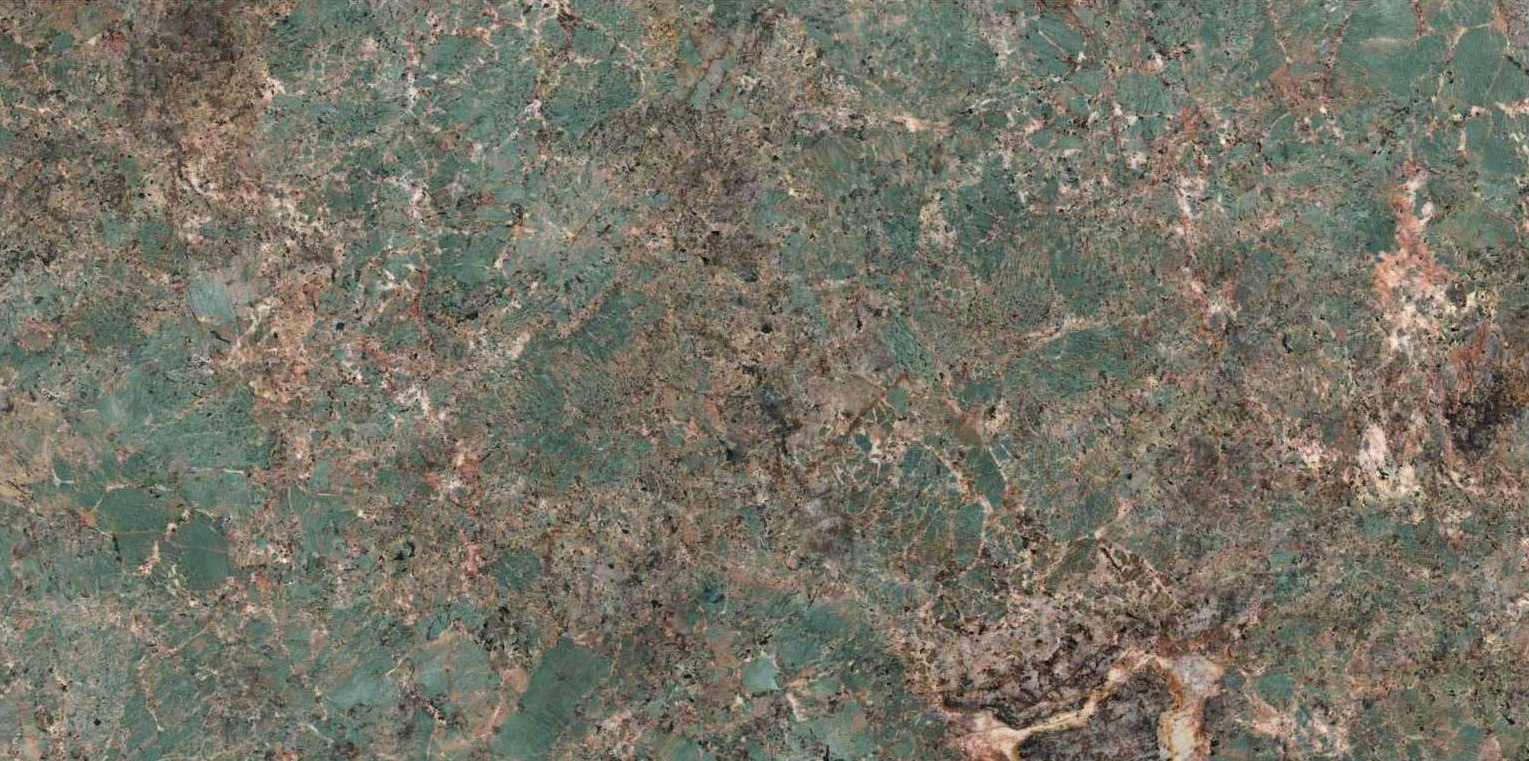Керамогранит FMG Amazonite Luc. L175446MF6, цвет коричневый зелёный, поверхность полированная, прямоугольник, 750x1500