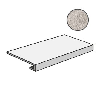 Ступени Sant Agostino GR.120 Set Concrete Pearl CSAGRSCP12, цвет серый, поверхность матовая, прямоугольник с капиносом, 330x1200
