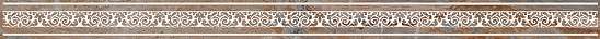 Бордюры Нефрит керамика Лигурия Бордюр бежевый 05-01-1-48-03-15-607-1, цвет коричневый, поверхность глянцевая, прямоугольник, 40x600