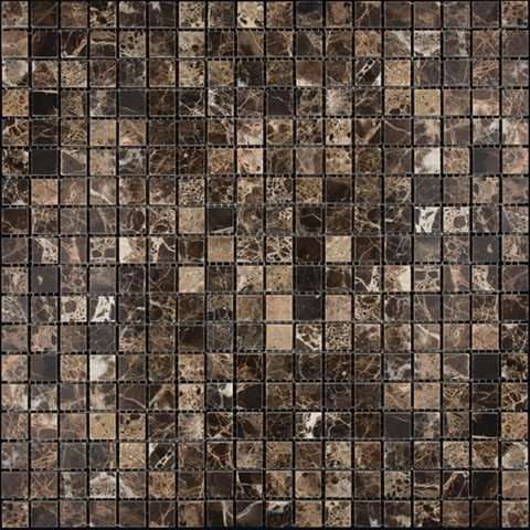 Мозаика Natural Mosaic I-Тilе (1,5X1,5) 4M022-15P, цвет коричневый, поверхность полированная, квадрат, 298x298