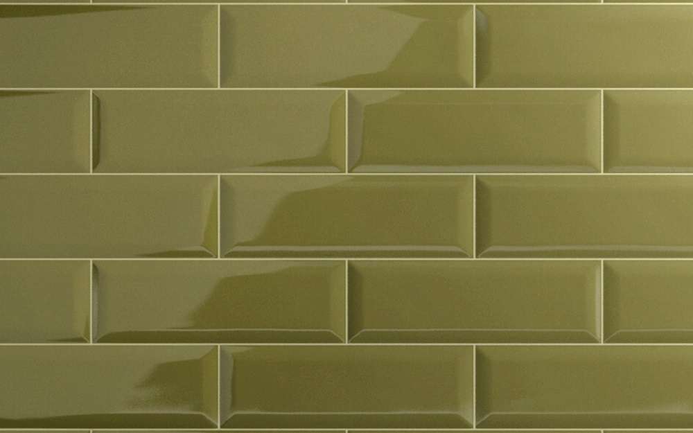 Керамическая плитка Iris Adamas Viridis 754974, цвет зелёный, поверхность глянцевая, прямоугольник, 100x300