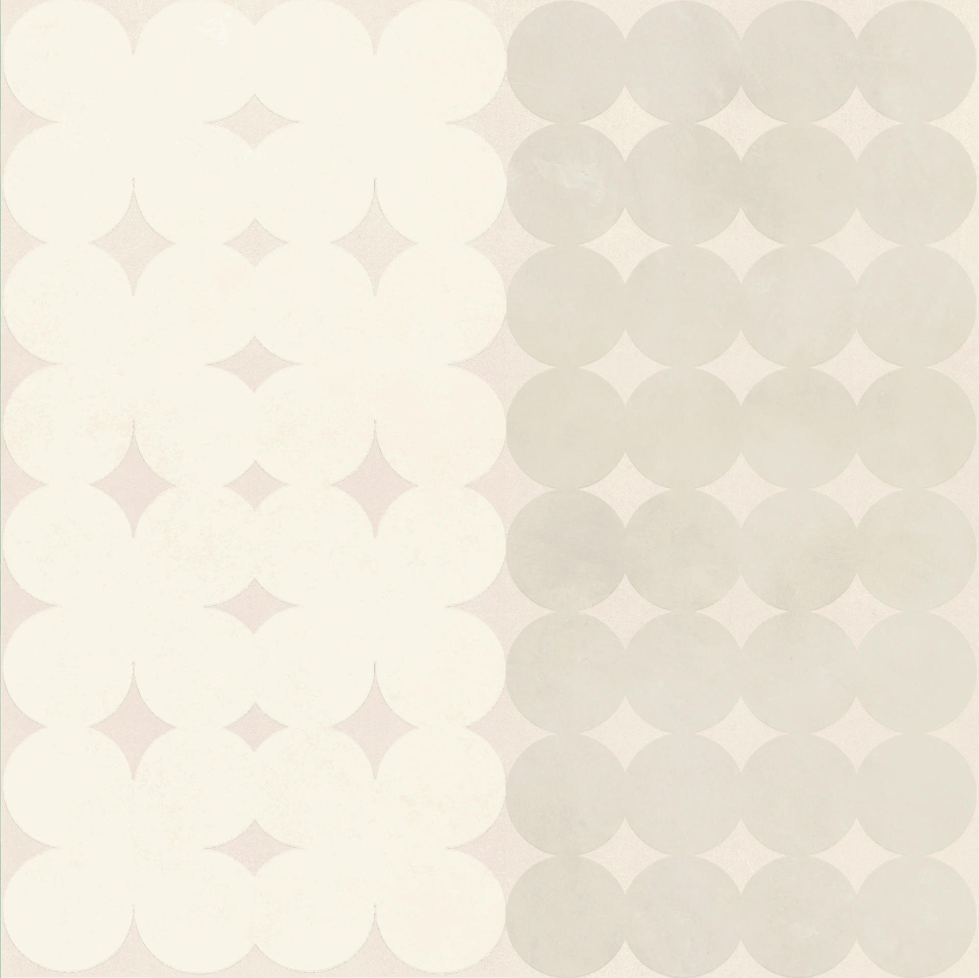 Керамогранит Mutina Azulej Trevo Bianco PUA13, цвет бежевый, поверхность матовая, квадрат, 200x200