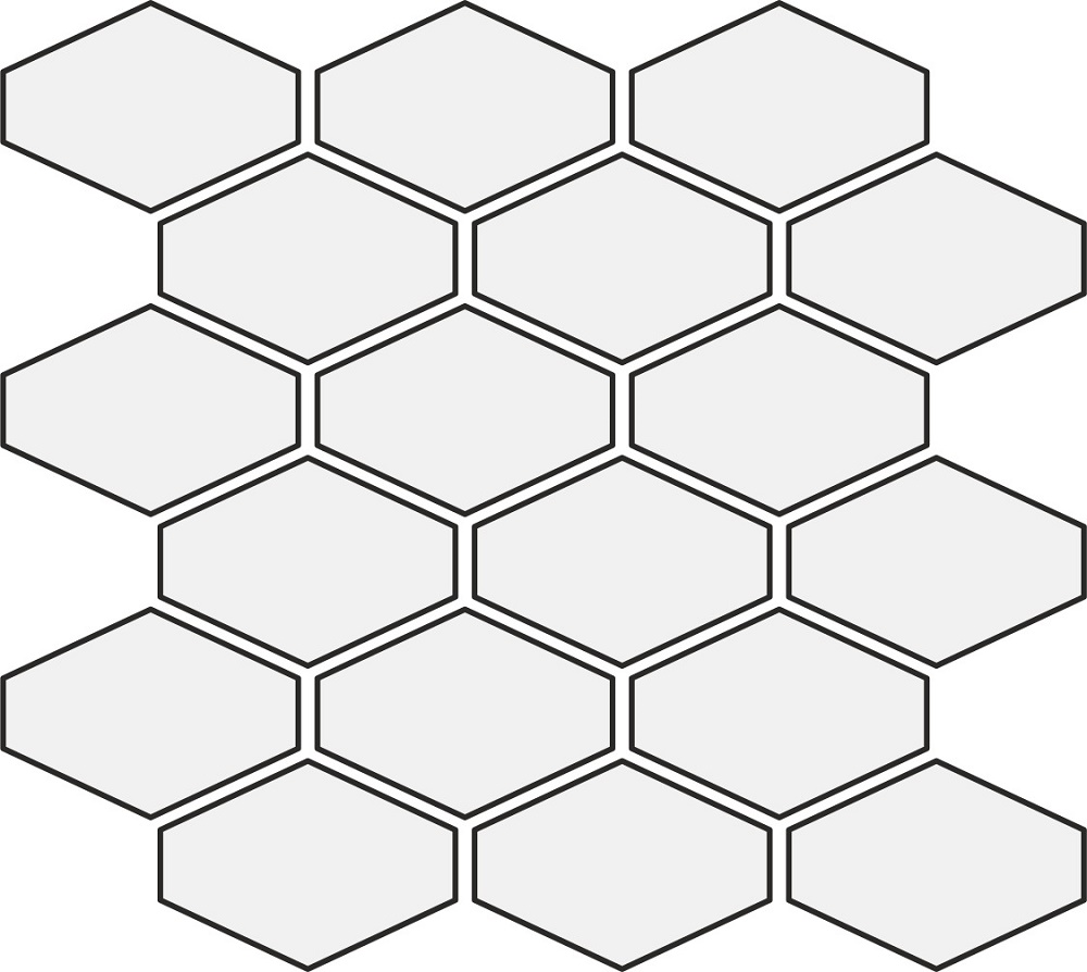 Мозаика NS Mosaic Rustic R-318, цвет белый, поверхность матовая, прямоугольник, 268x294