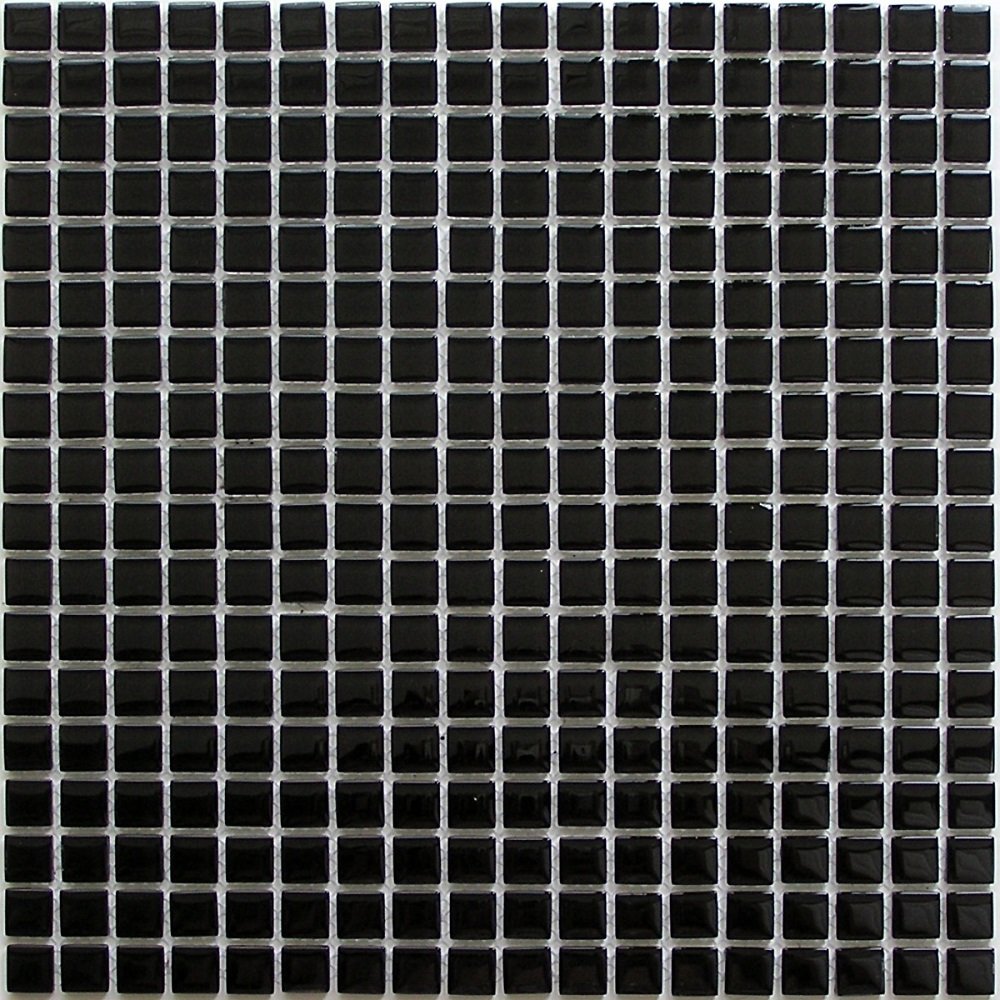 Мозаика Bonaparte Bonaparte Super Black, цвет чёрный, поверхность глянцевая, квадрат, 300x300
