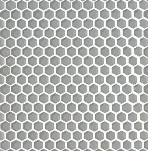 Мозаика Made+39 Cube Grey Hex 3900040, цвет серый, поверхность матовая, прямоугольник, 285x305