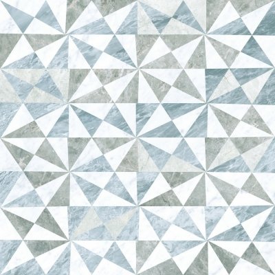 Декоративные элементы Vitra Marmori Декор Геометрический Микс Лаппато K946565LPR01VTE0, цвет голубой, поверхность лаппатированная, квадрат, 600x600