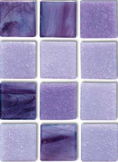 Мозаика JNJ Mosaic Интерьерные Cмеси 200x200 JC 270 Violet, цвет фиолетовый, поверхность глянцевая, квадрат, 200x200