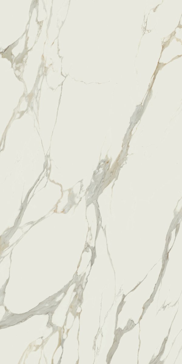 Широкоформатный керамогранит ABK Calacatta Michelangelo Slab A 12mm Lux PF60009812, цвет белый, поверхность полированная, прямоугольник, 1635x3230