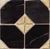 Вставки Vives Taco Iliada-Pr Negro, цвет чёрный, поверхность полированная, квадрат, 108x108
