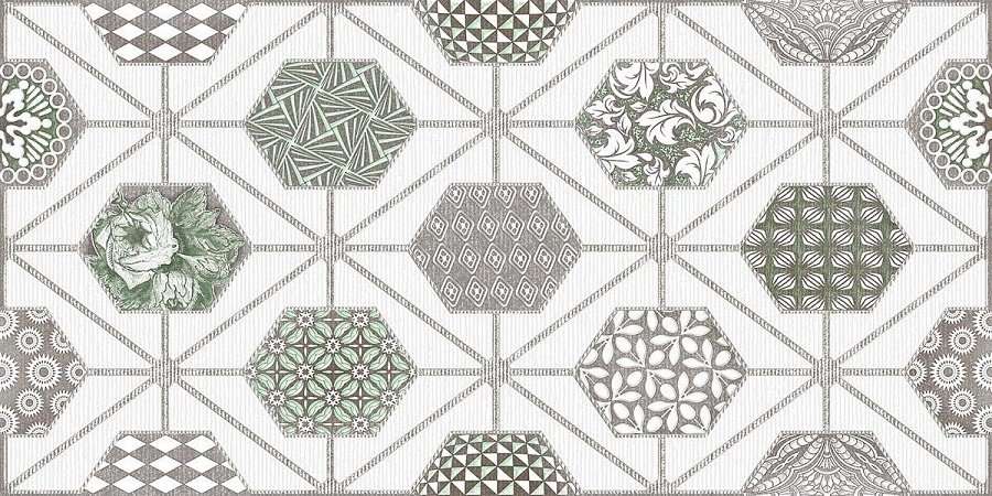 Декоративные элементы Azori Devore Light Geometria, цвет серый, поверхность матовая, прямоугольник, 315x630
