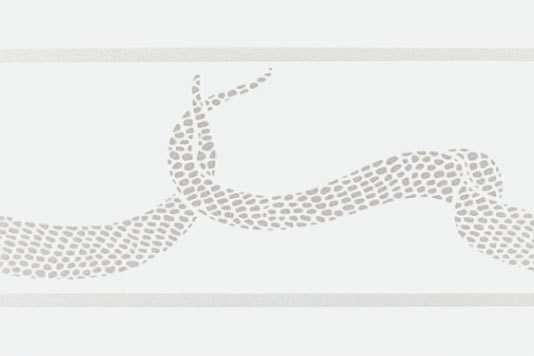 Бордюры Petracers Gran Gala Listello Serpente E Bianco, цвет белый, поверхность глянцевая, прямоугольник, 210x315
