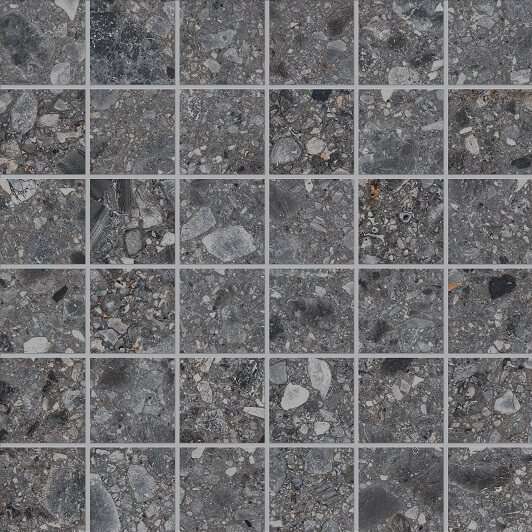 Мозаика Ariana Futura Antracite Mos Ret 7013615, цвет серый, поверхность матовая, квадрат, 300x300