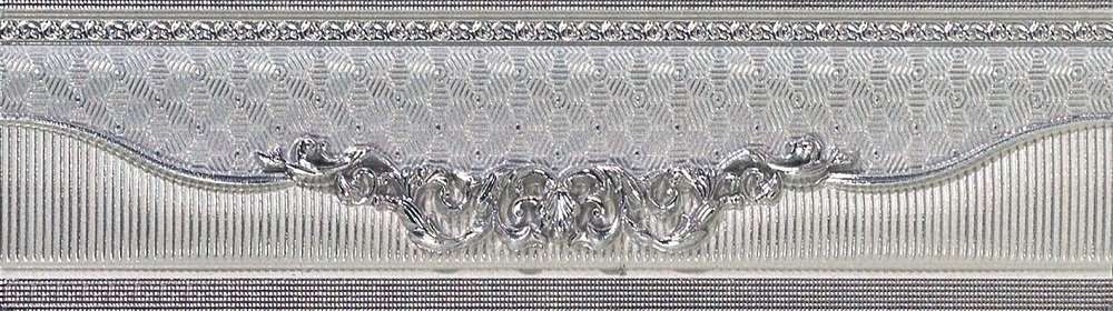 Бордюры El Molino Verso Cenefa Plata-Perla, цвет серый, поверхность матовая, прямоугольник, 70x250